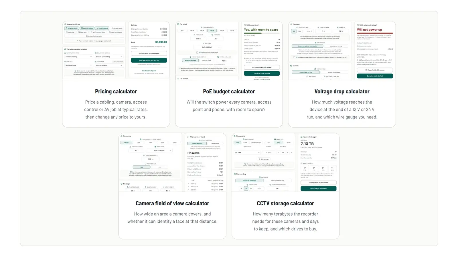 The free tools page