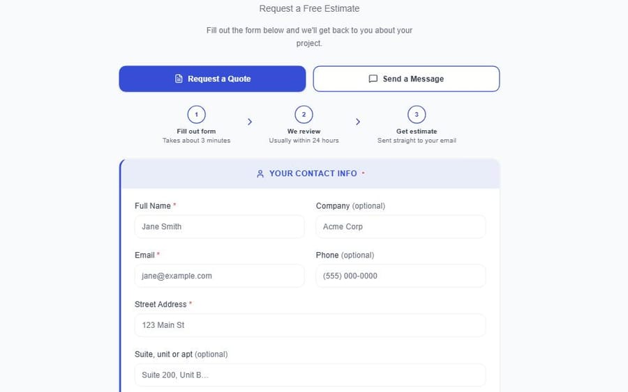 Customer Request Portal